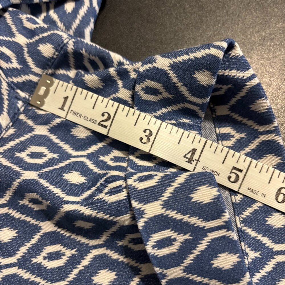 Dear John Women’s Printed Shorts Blue White Geometric Size 26 NWT - Picture 9 of 13